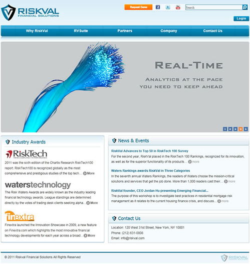 武漢網站設計項目 riskval financial solutions網站開通